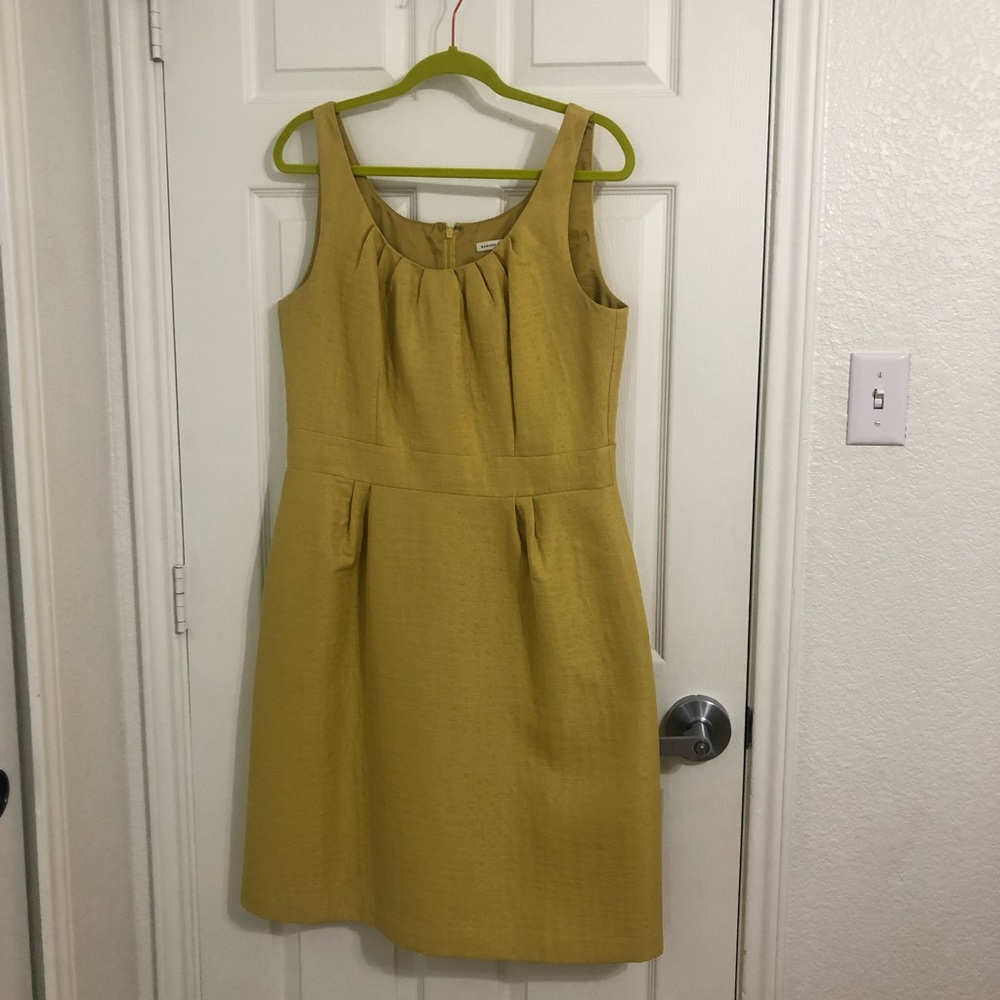 Banana Republic Yellow Midi Dress